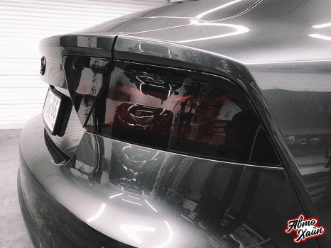 Audi S7. Антихром, оклейка фар и зеркал_10