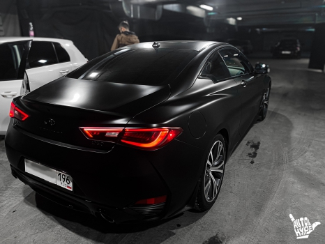 Infiniti Q60. Оклейка полируетановой пленкой_3