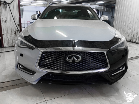 Infiniti Q60. Оклейка полируетановой пленкой_6