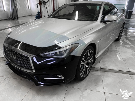 Infiniti Q60. Оклейка полируетановой пленкой_8