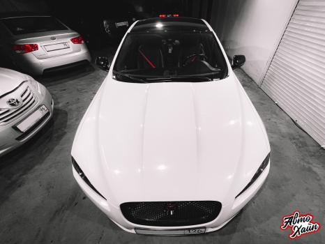 Jaguar XF . Оклейка крыши, замена ремней безопасности_9