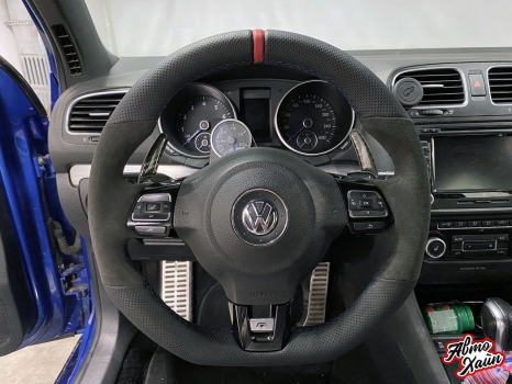 Volkswagen Golf R. Перетяжка руля_6